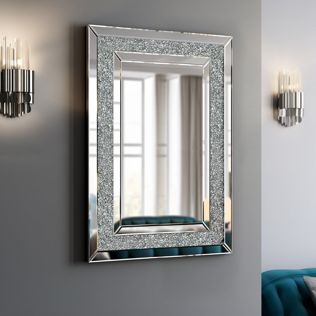 Large Wall-Mounted Decorative Mirror