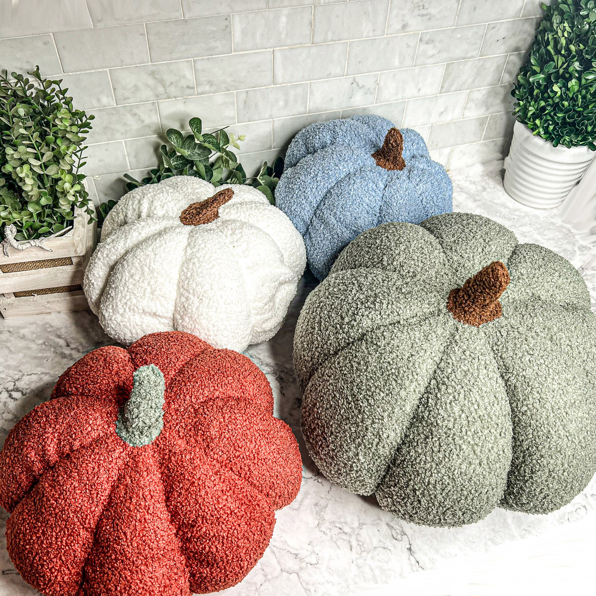 Plush Pumpkin Decorative Pillow