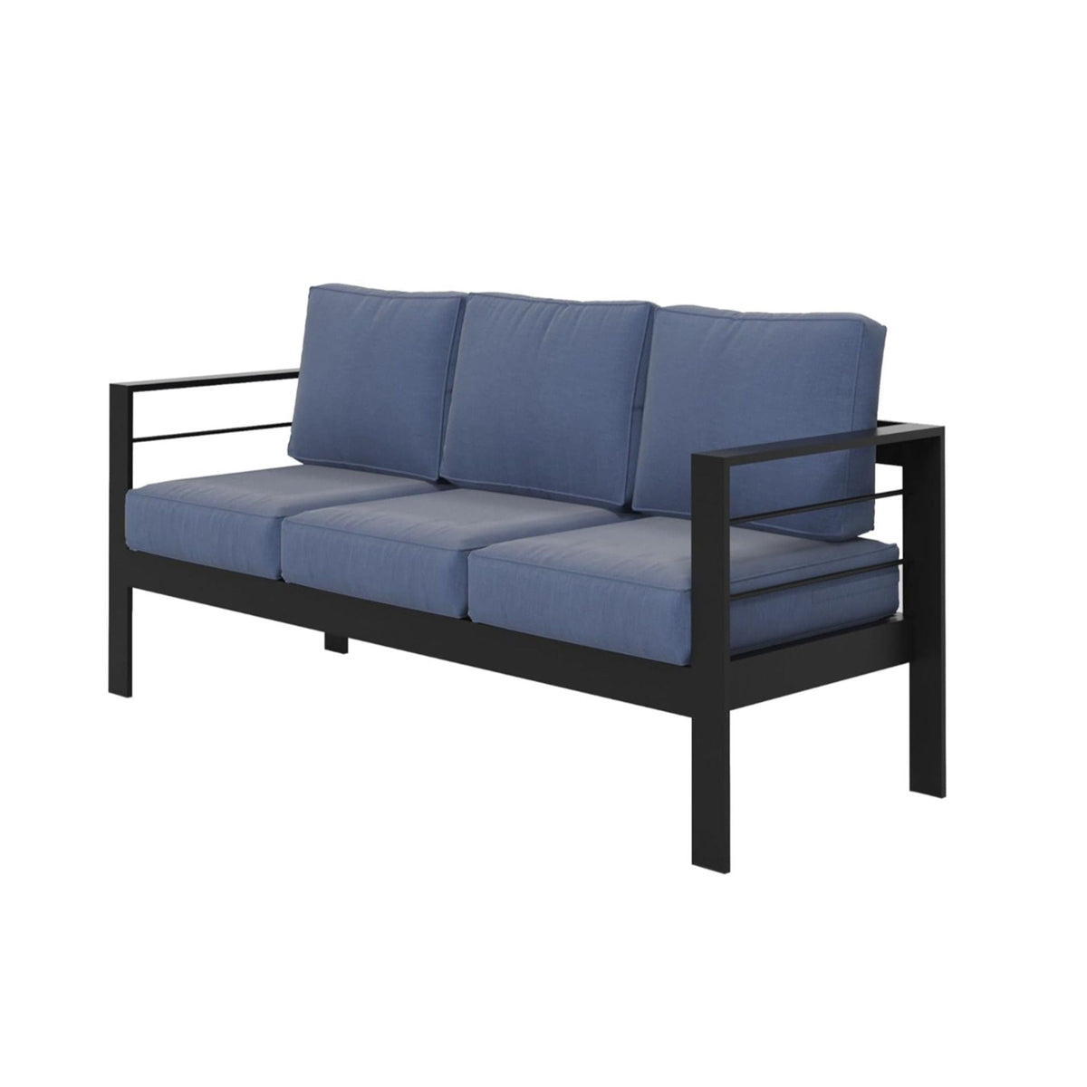 3-Seat All-Weather Patio Sofa with Cushions