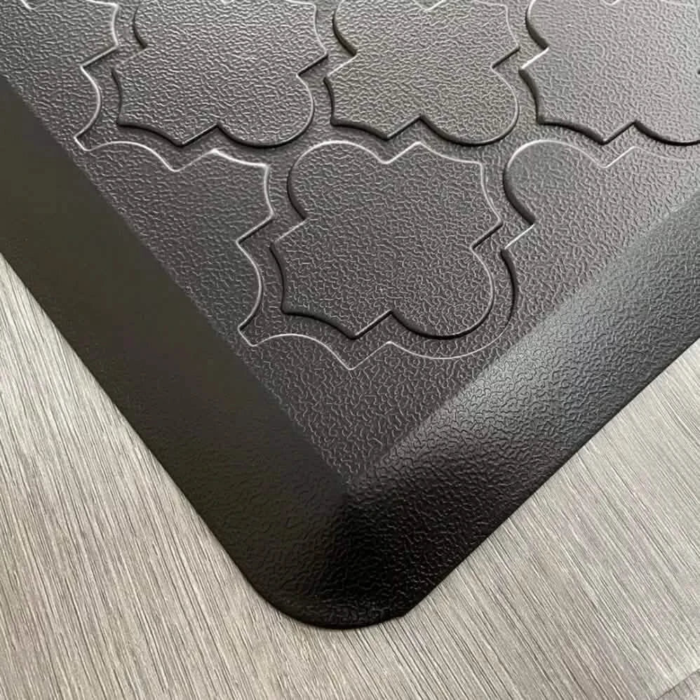 Bibb Home Trellis Embossed Anti Fatigue Foam Kitchen Mat