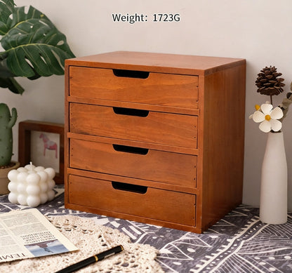 3-Layer Wooden Storage Cabinet & Display Riser