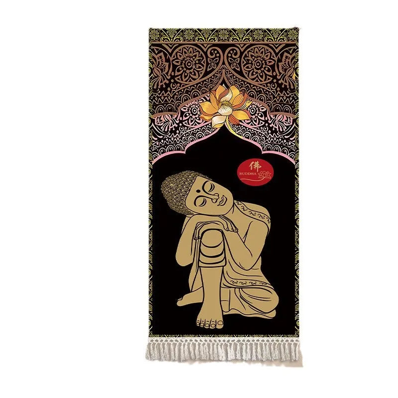 Thai Zen Elephant Fabric Wall Hanging Tapestry