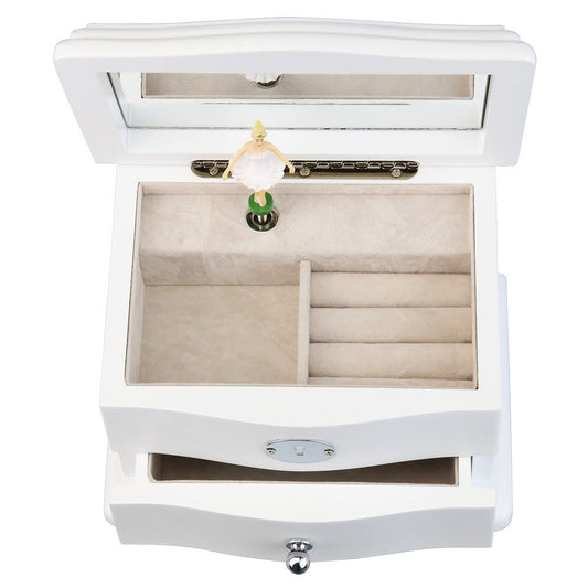 European Style Wooden Musical Jewelry Box
