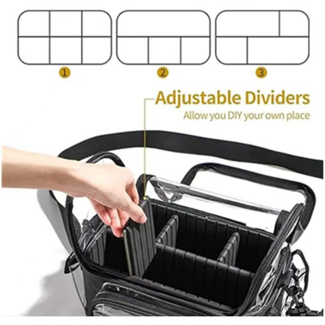 Transparent Portable Vanity Cosmetic Bag