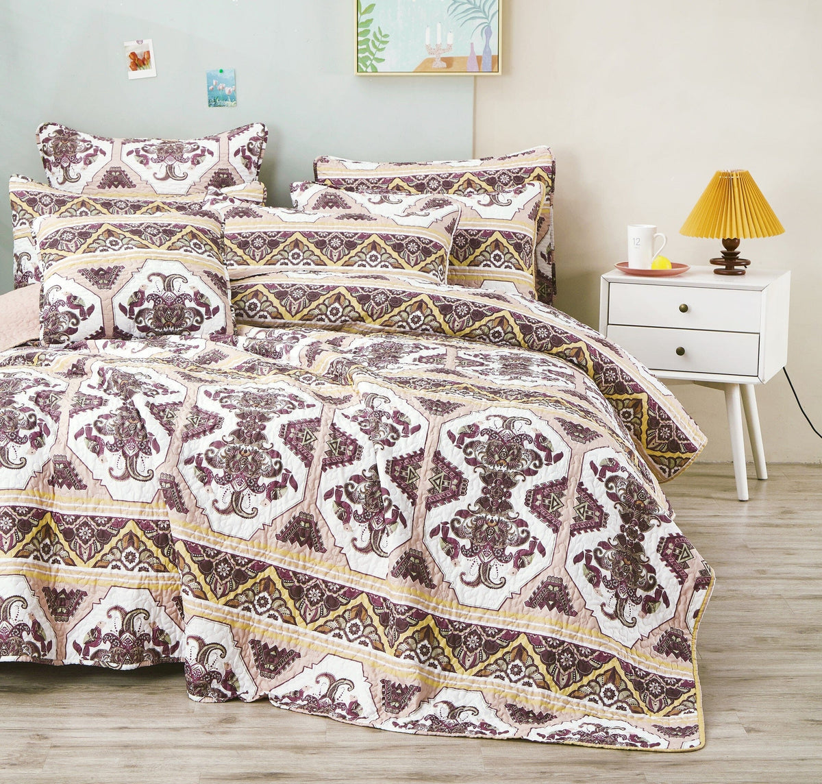 Majestic Oriental Kilim Bedspread Bedding