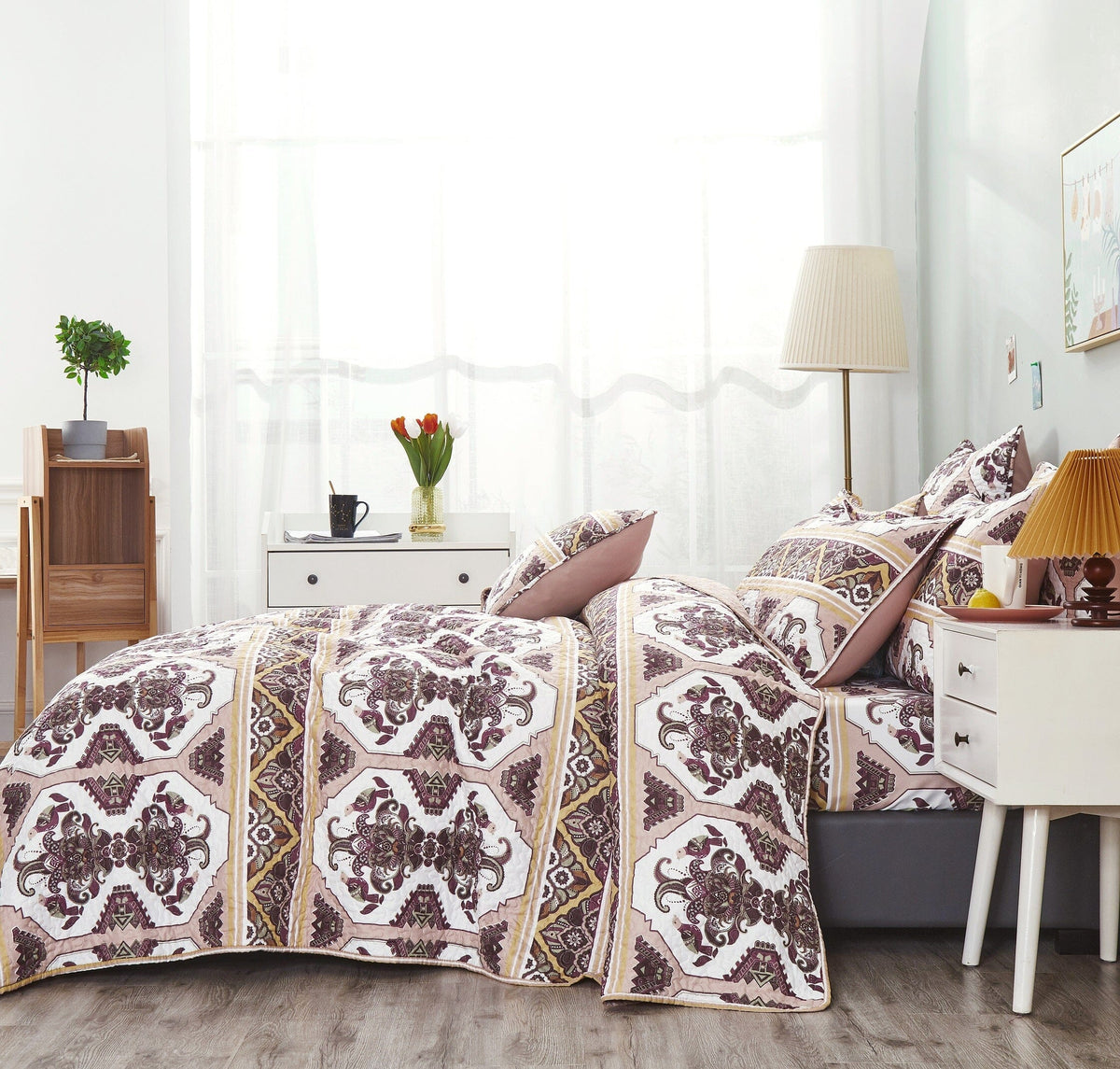 Majestic Oriental Kilim Bedspread Bedding