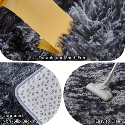 Light Gray Shaggy Area Rug