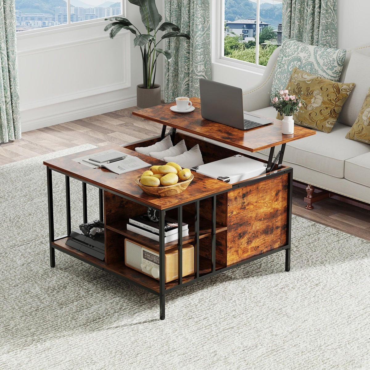 Lift Top Coffee Table with Storage