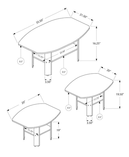 3-Piece Living Room Table Set