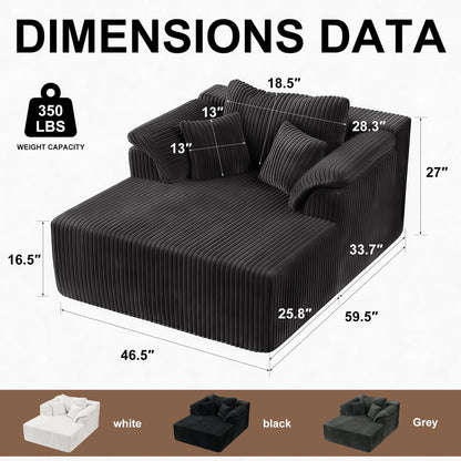 Deep Seat Sleeper Couch for Living Room