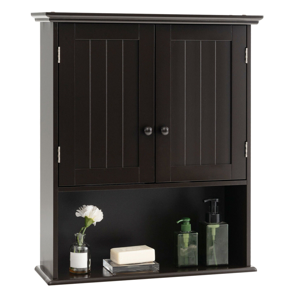 Wall Mount Bathroom Storage Cabinet with Open Shelf