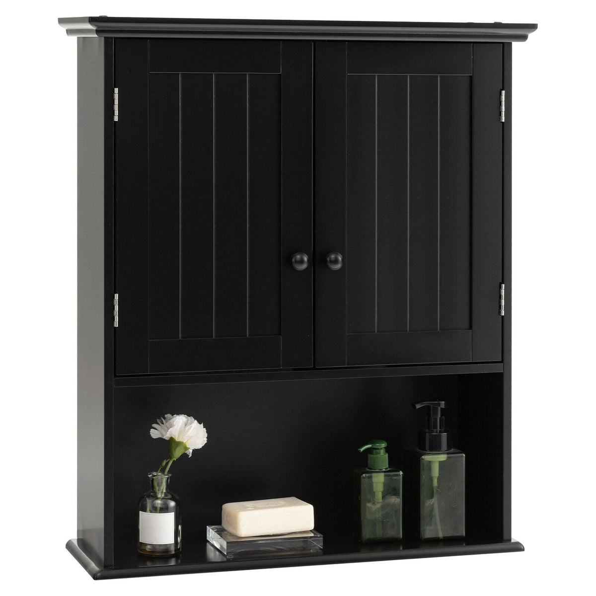Wall Mount Bathroom Storage Cabinet with Open Shelf