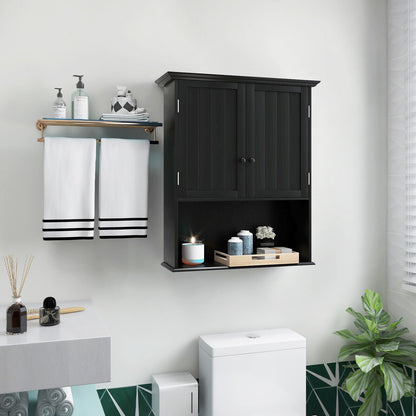 Wall Mount Bathroom Storage Cabinet with Open Shelf