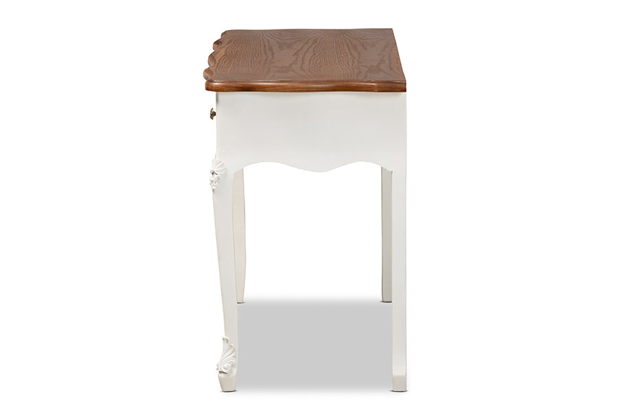 Classic French Country 3-Drawer Wooden Console Table