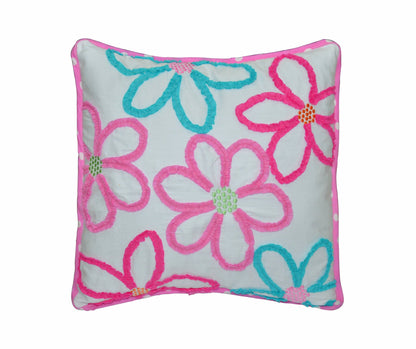 Mariah Pink Floral Dot Reversible Quilt Bedding Set