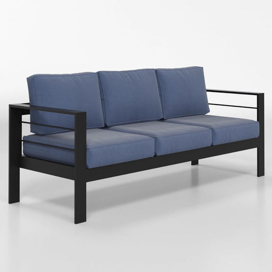 3-Seat All-Weather Patio Sofa with Cushions