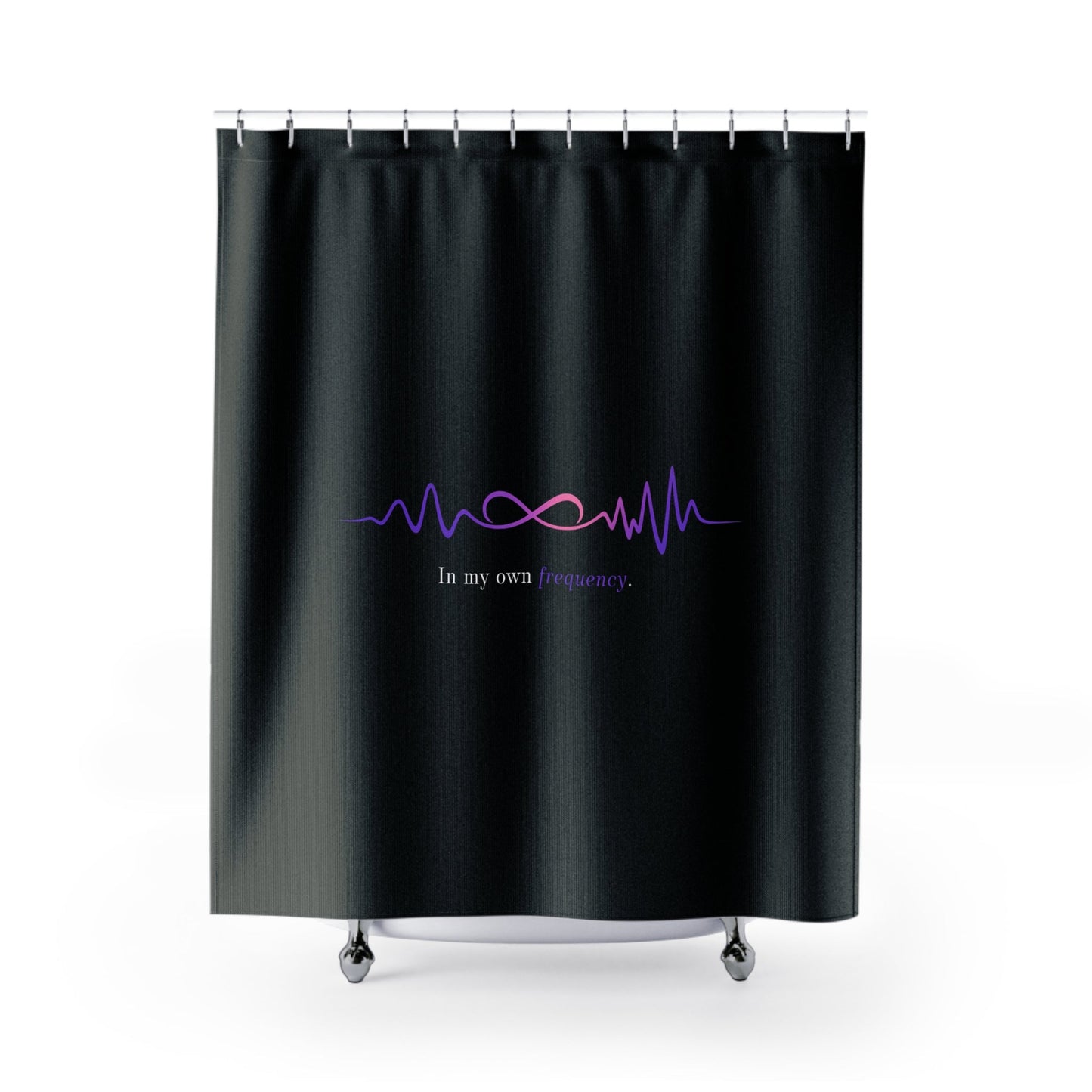 In My Own Frequency Shower Curtain