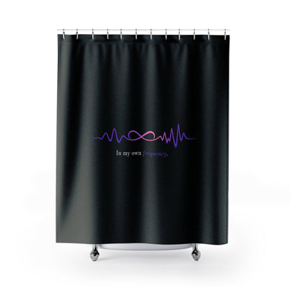In My Own Frequency Shower Curtain