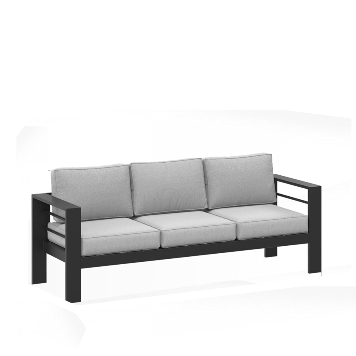 3-Seat All-Weather Patio Sofa with Cushions