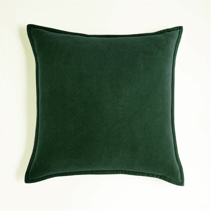 Fancy & Stacy Dark Grey Velvet Throw Pillow