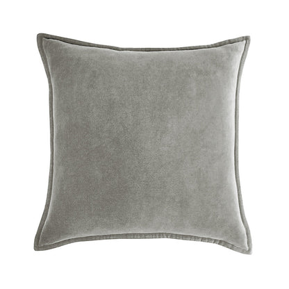 Fancy & Stacy Dark Grey Velvet Throw Pillow