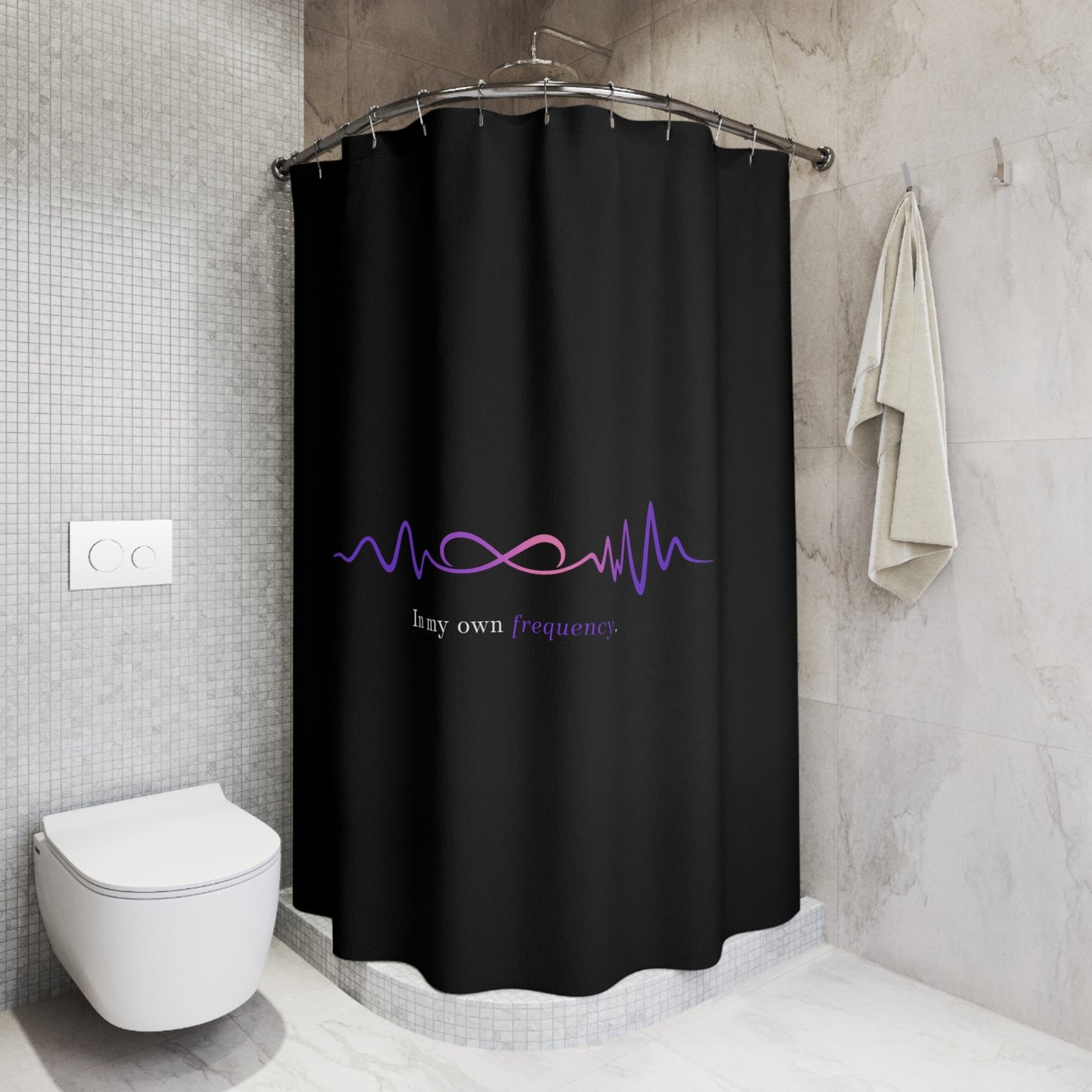 In My Own Frequency Shower Curtain
