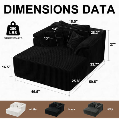 Deep Seat Sleeper Couch for Living Room