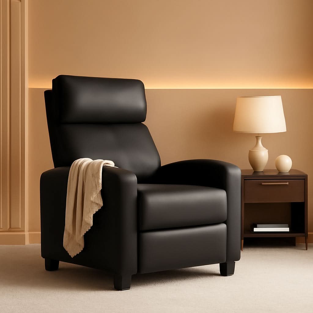 Modern Recliner Sofa with Lumbar Support