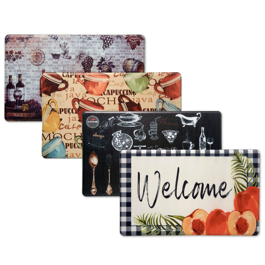 2-Pack: Bibb Home Anti Fatigue Foam Kitchen Mats