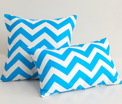 Waterproof Outdoor Striped Throw Pillow with Insert