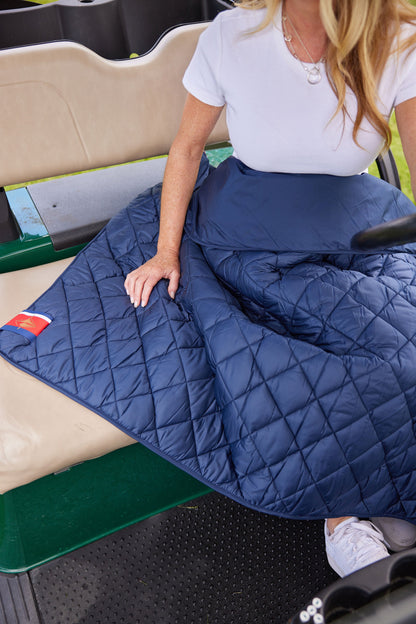 Waterproof Puffer Blanket With Pockets