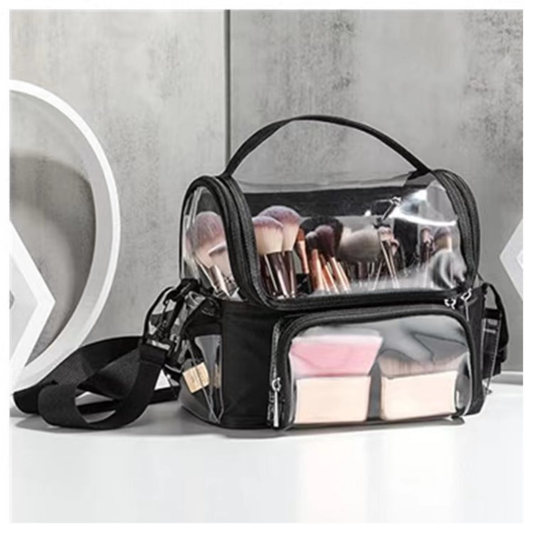 Transparent Portable Vanity Cosmetic Bag