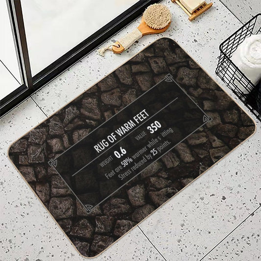 Skyrim Elder Scrolls Bathroom Rug