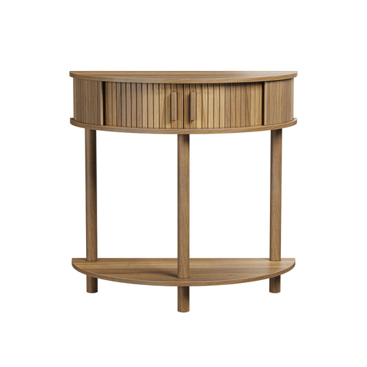 Half Moon Console Table Walnut