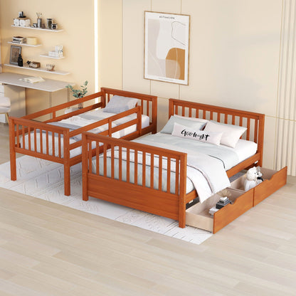 Bunk Bed With Ladders & 2 Storage Drawers