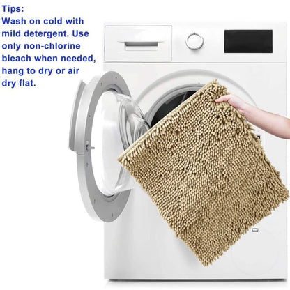 3 Piece Chenille Bathroom Rug Set