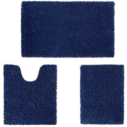 3 Piece Chenille Bathroom Rug Set