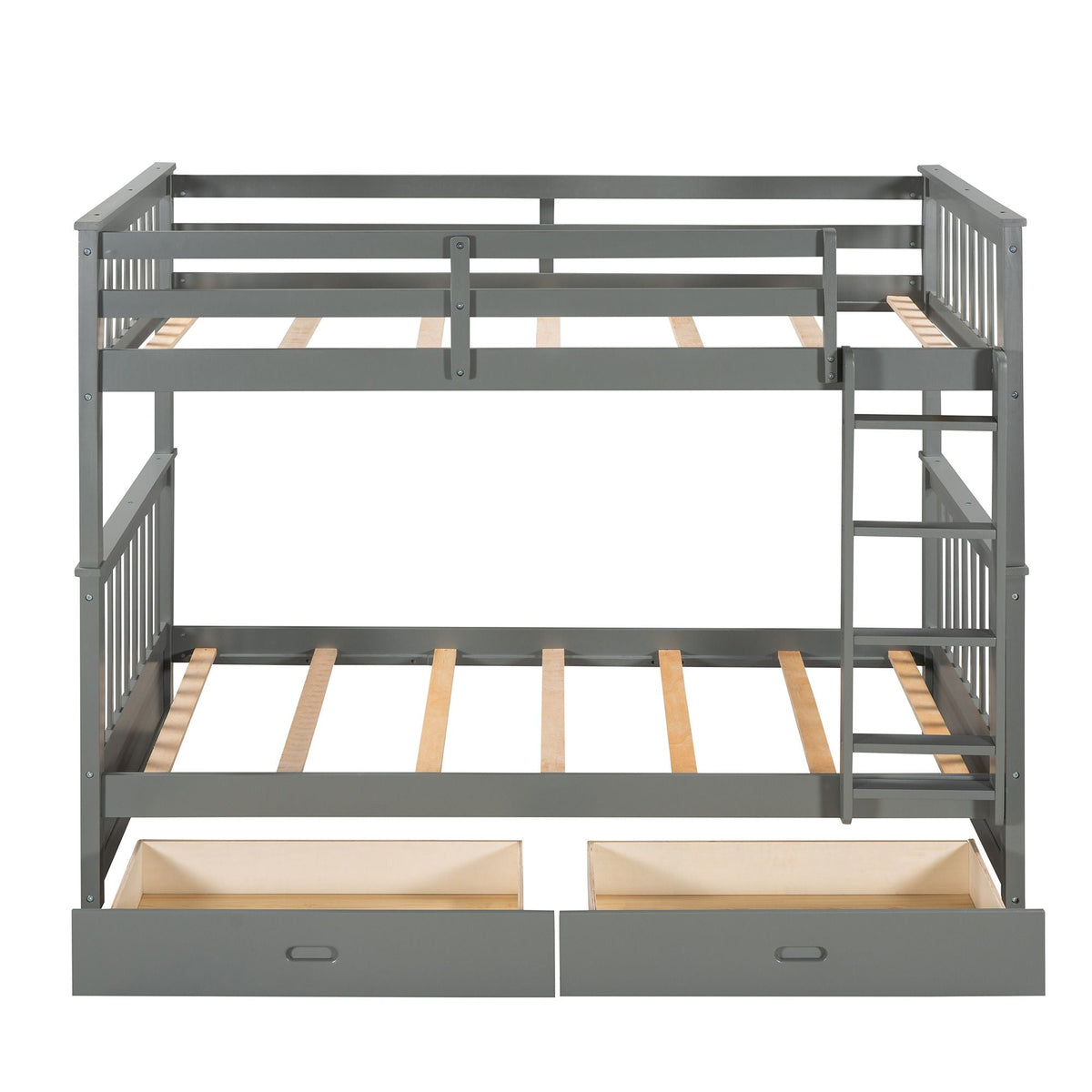 Bunk Bed With Ladders & 2 Storage Drawers