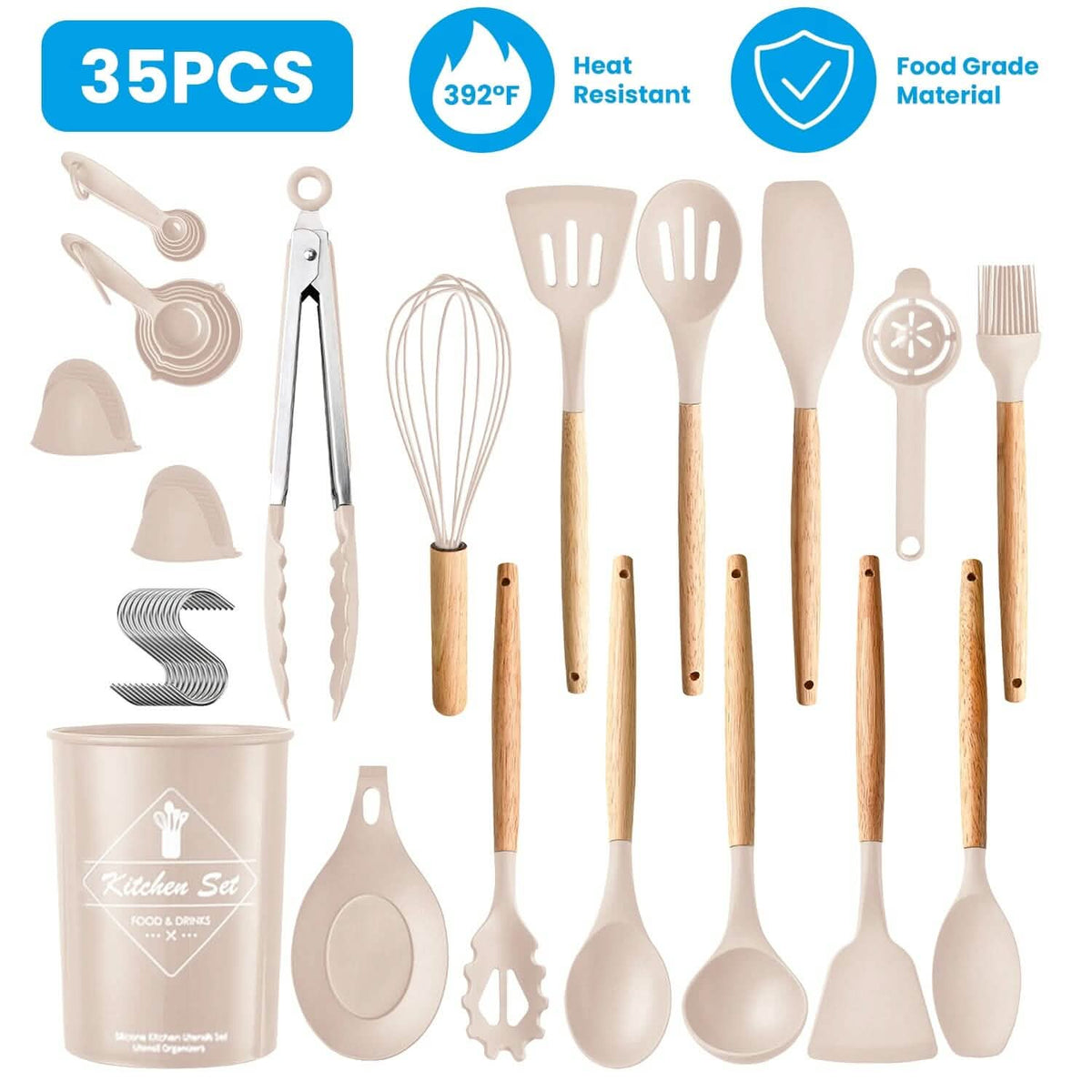 35-Piece Kitchen Cooking Utensils Set