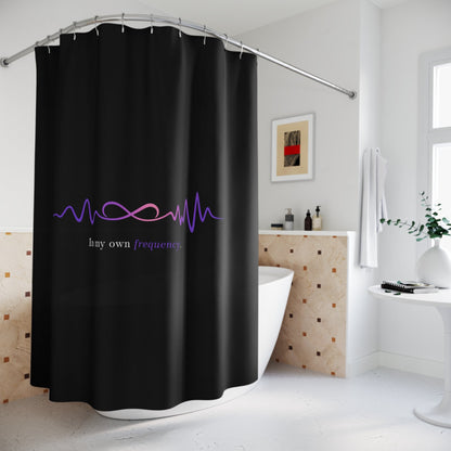 In My Own Frequency Shower Curtain