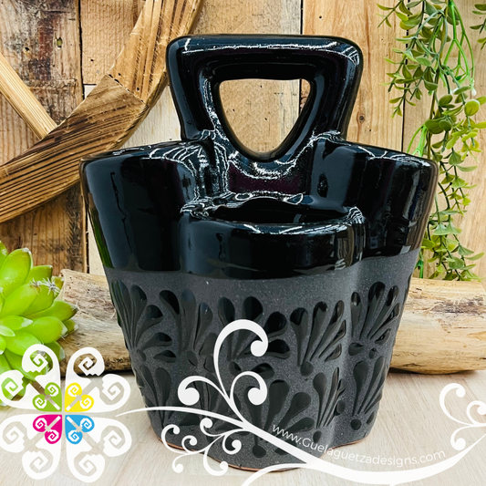 Black Espiga Clay Utensil Holder