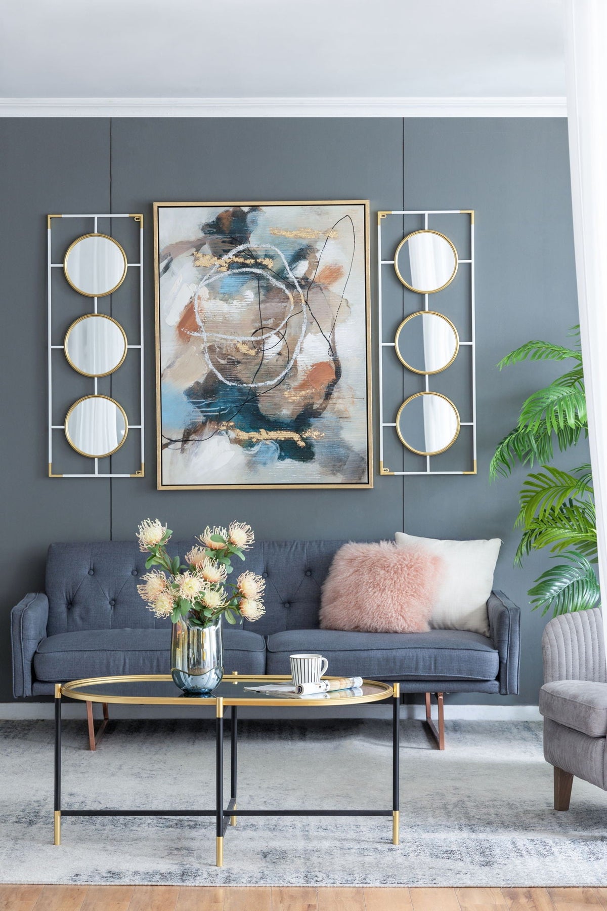 3-Piece Rectangular Wall Mirror Set