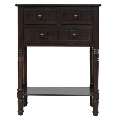 Narrow Console Table with 3 Drawers