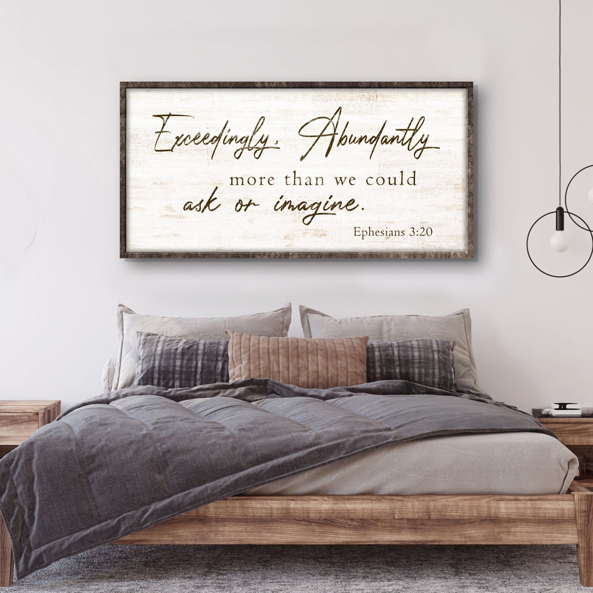 Exceedingly, Abundantly More Than We Could Ask Or Imagine Faith Sign