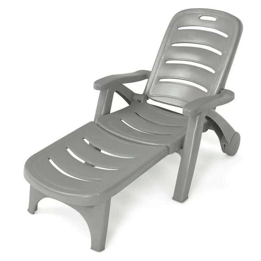 Adjustable Folding Lounger Chaise Chair
