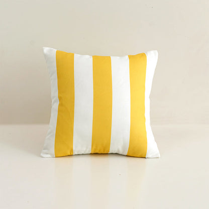 Waterproof Outdoor Striped Throw Pillow with Insert