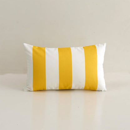 Waterproof Outdoor Striped Throw Pillow with Insert
