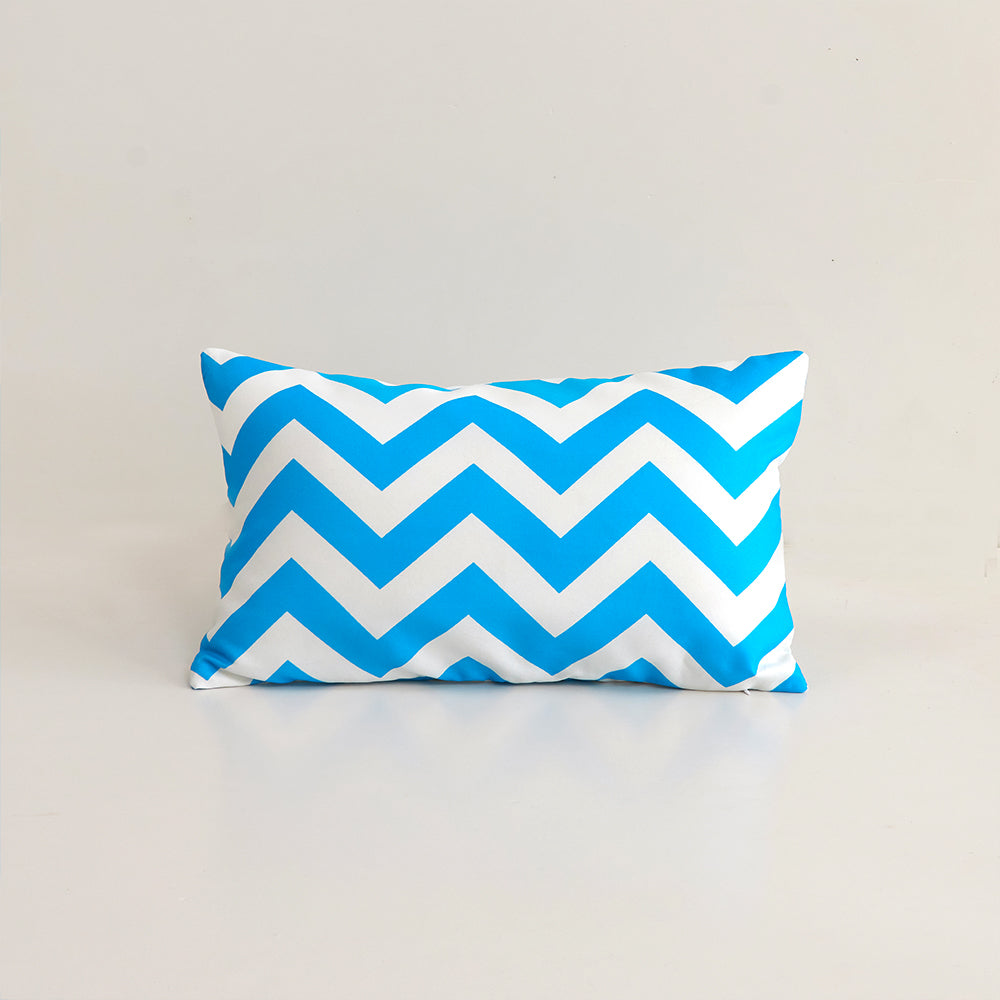 Waterproof Outdoor Striped Throw Pillow with Insert