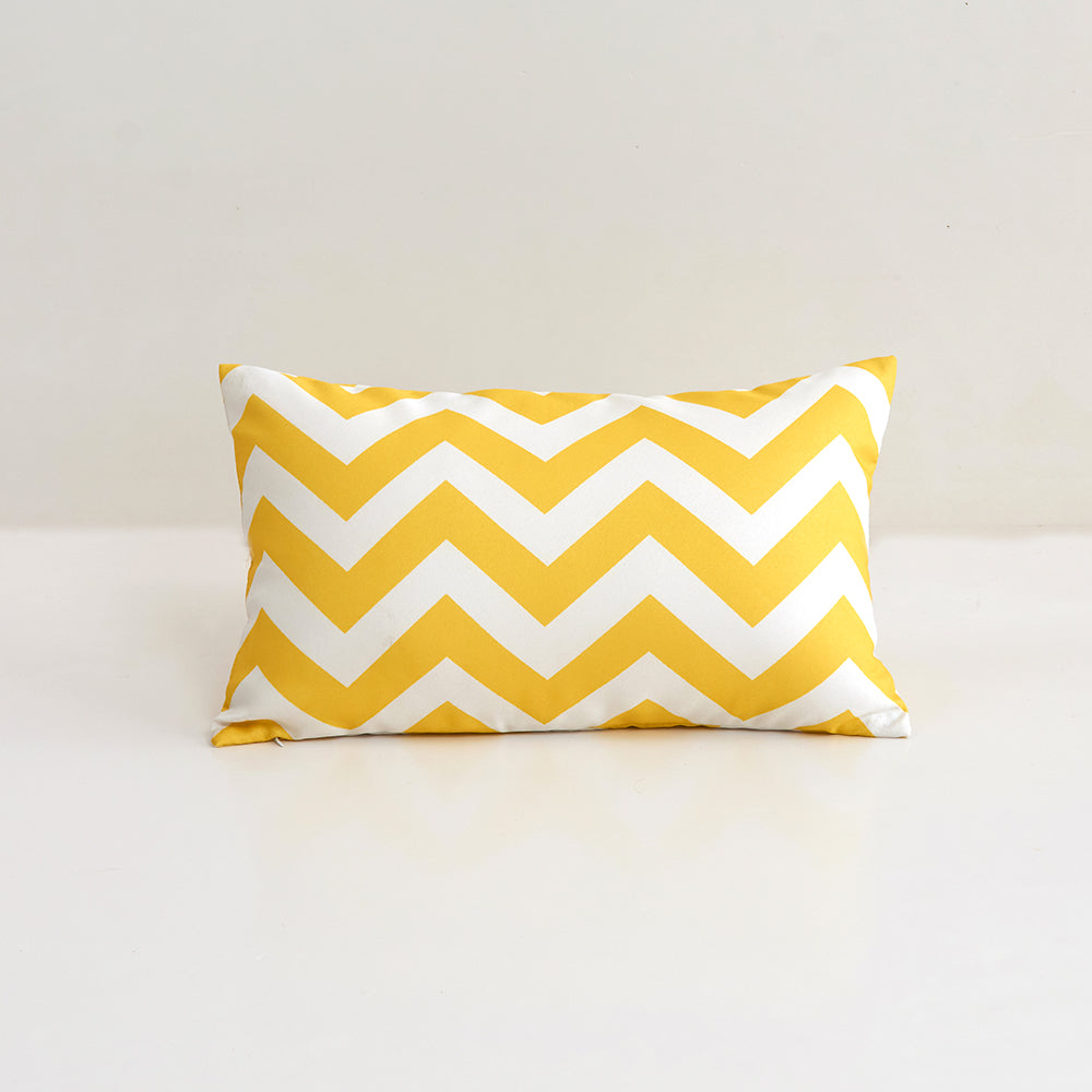 Waterproof Outdoor Striped Throw Pillow with Insert
