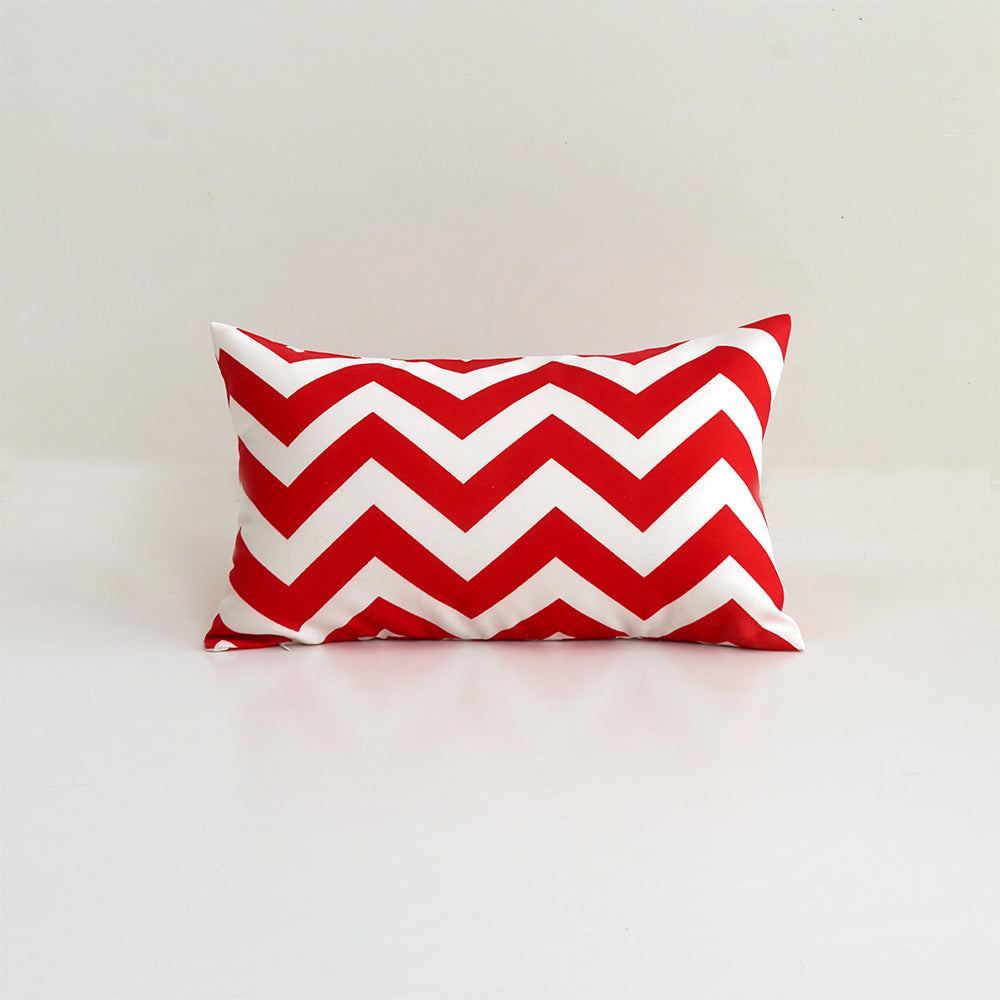 Waterproof Outdoor Striped Throw Pillow with Insert
